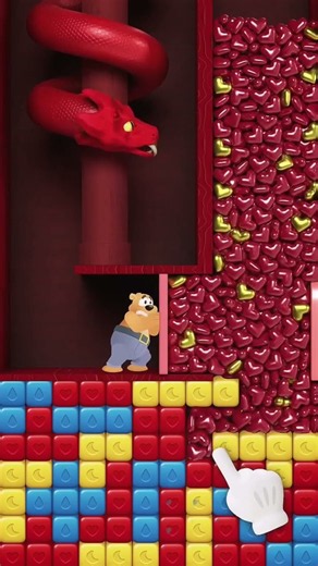 Lots of Heart-shaped Chocolates | Toon Blast Ads #toonblast #toonblastgame #cartoon #gameplay #game