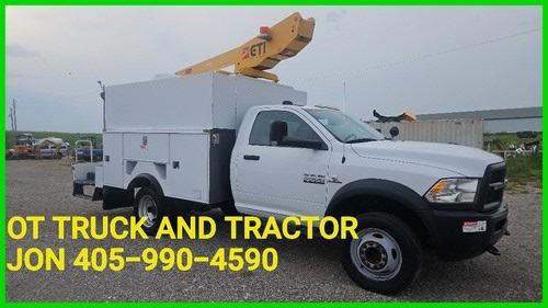 2017 Dodge 5500 35ft Utility Box Bucket Truck 6.7L Diesel Used 35ft Enclosed | eBay