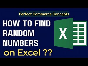 How to Generate Random Numbers in Excel | RAND & RANDBETWEEN Explained #perfectcommerceconcepts