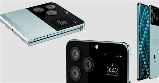 Folding iPhone flip phone concept with Watch-like 2nd display - 9to5Mac