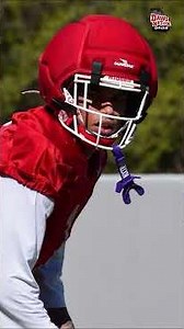 BIG EXPECTATIONS: Kirby Smart was seen coaching up UGA WR Talyn Taylor during spring practice.
