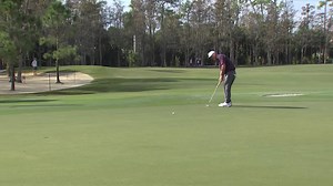 David Duval makes birdie putt on No. 3 at Chubb Classic