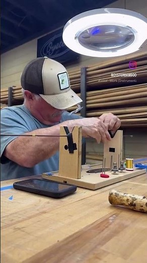 Bamboo Fly Rod Guide Wrapping… #oysterbamboo #craft #woodworking #class #flyrod #making #bamboorod