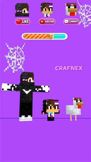 JJ, Steve & The Chicken Just Hit The Craziest Dance 😂 - MAIZEN Minecraft Animation #shorts