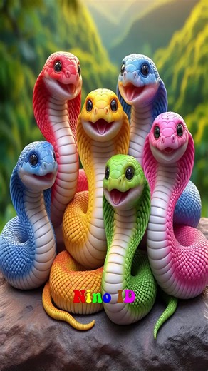 Ular Kobra Lucu: Video Hewan Warna Warni untuk Anak