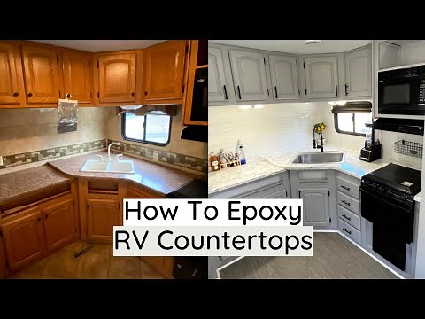 How To Epoxy RV Countertops | DIY Epoxy |