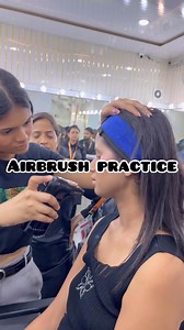 Student’s Airbrush Makeup Practice Session at @meribindiya Our professional Makeup Training Course is thoughtfully designed to transform your skills..!! Weekend & Weekdays Classes available.. You'll get to learn : Skin & Hair Care Priming & Foundation Blush / Eyeliner Smokey / Cut-Crease Eyes Contouring & Highlighting Bridal / Engagement /Party Makeup Practical Training on live models To Join Call: 8130520472 or Dm us. #meribindiyamakeupacademy #bridallehenga #beautiful #lehenga #bridalmakeup #d