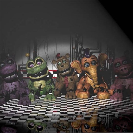 FNAF Mediocre Melody Animatronics over the years