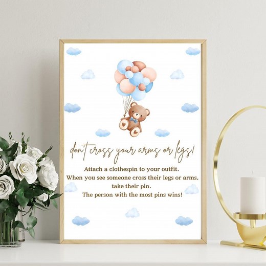 Don't Cross Your Legs Game We Can Bearly Wait Baby Shower Boy Baby Shower Teddy Bear Baby Shower Games Instant Download - Etsy