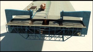 See how the form travellers will build the main deck between the bridge pylons | Mersey Gateway