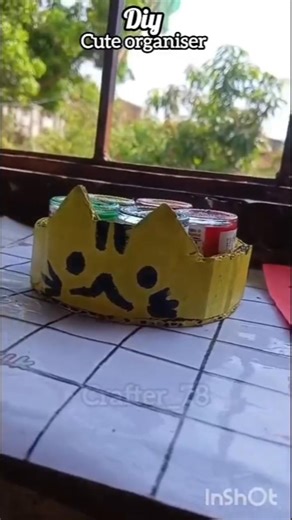 #diy #cute #viral organizer using cardboard|| organizer box #craftideas #artandcraft #crafts #shorts