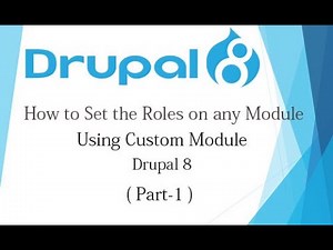 Drupal 8 Tutorial for Beginner Lesson-52: How to Set a Roles using Custom Module in Drupal 8 - Hindi