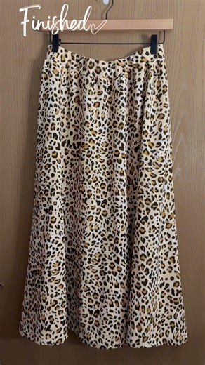 Sewing A Cheetah Skirt + Beginner Friendly Sewing 🤗 #jesus #sewingproject #beginnersewing