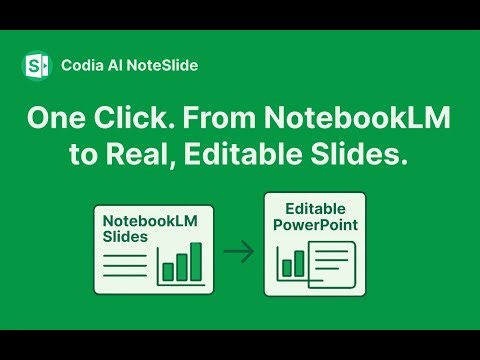 Turn NotebookLM Slides into Editable PowerPoint