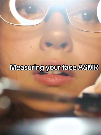 Measuring your face ASMR BY CaitASMR #fyp #asmr #asmrsounds #caitasmr #asmrvideo