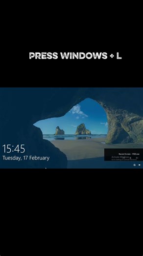 Windows + L Shortcut 🔒 | Lock PC in 1 Second! #Shorts