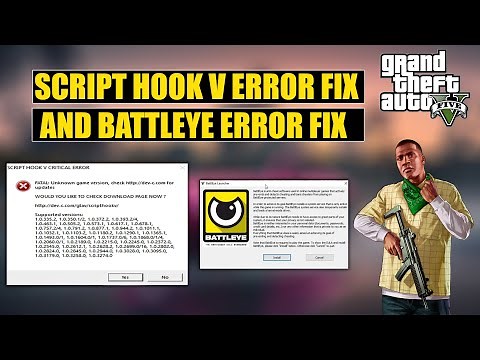 How to Fix Script hook V Critical Error | GTA V September 2024 Update Error | BattlEye Launcher fix