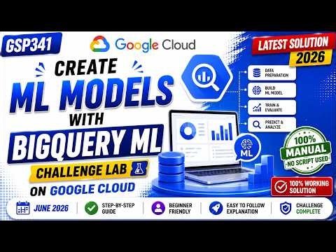 Create ML Models with BigQuery ML: Challenge Lab #GSP341 #challengelab #shorttrick