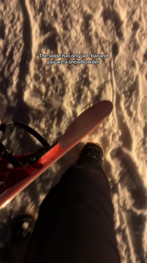 Snowboarding Woes: The T-Bar Struggle