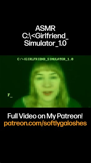 old school computer virtual girlfriend program but it's also lowkey good ASMR 🔥 #asmr