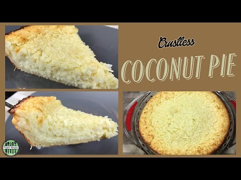 Crustless Coconut Pie Recipe I Easy Coconut Pie I Best coconut pie