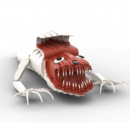 BRIDGE WORM Trevor Henderson Creatures Lego Moc