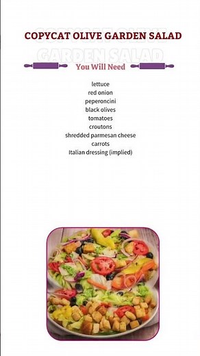 Copycat Olive Garden Salad