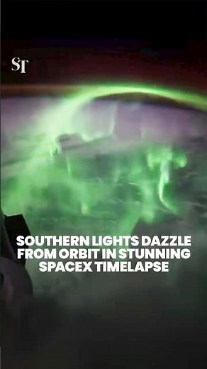 Southern Lights illuminate sky in stunning SpaceX Dragon timelapse