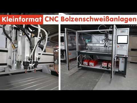Verschiedene Bolzenlängen mit einem Schweißkopf, Kleinformat Bolzenschweißen CNC von Arnhold