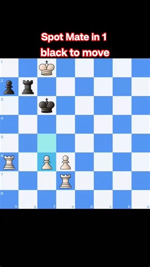 Spot Mate in 1 👀🧠 #chess #puzzle