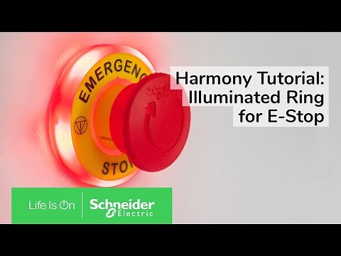 How to Mount the New illuminated Ring for E-Stop | Schneider Electric Support