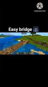 Easy & Beautiful Bridge Tutorial for Your Minecraft World! 🌉#minecraft#gaming#shorts