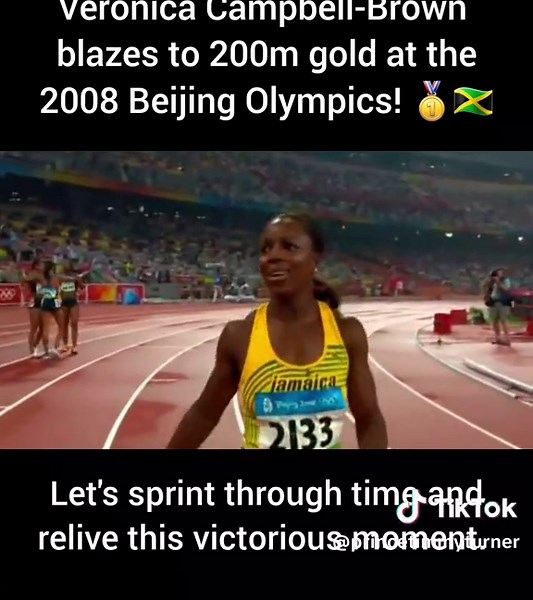 🔥🏁 UNSTOPPABLE QUEEN! Veronica Campbell-Brown powers across the finish line to win GOLD in the women’s 200m final at the 2008 Beijing Olympics, successfully defending her title like the true champion she is! 👑🇯🇲 Back-to-back Olympic golds — a sprinting LEGEND written in real time! 💨🥇 Jamaica to the world! 🌍💛💚🖤 #veronicacampbellbrown #olympicchampion #200m #relivethemoment #jamaica #legend #sprintqueen Disclaimer: This content is shared respectfully, with no intent to infringe on copyr
