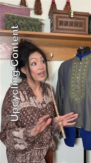 Turn a Thrifted Tunic Into Kaftan #sewing #diyfashion #boho