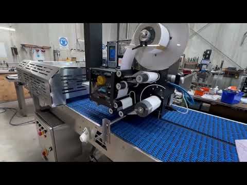 Automated Dual‑Sided Flour Bag Labeling System FOX IV Print‑and‑Apply in Action