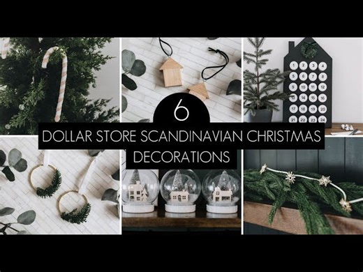 CHRISTMAS DOLLAR STORE DIYS - Modern Scandinavian Christmas Decorations