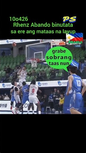 Rhenz Abando binutata sa ere ang mataas na layup