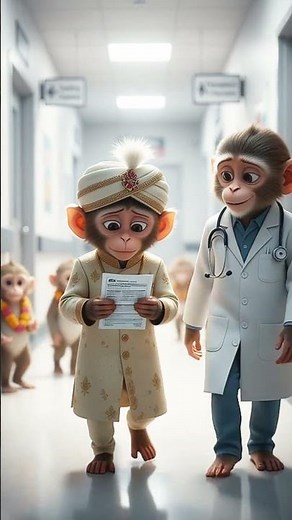 The Baby Monkey Wedding: Hospital Drama, Emotional Moments & Grand Celebration | #shorts