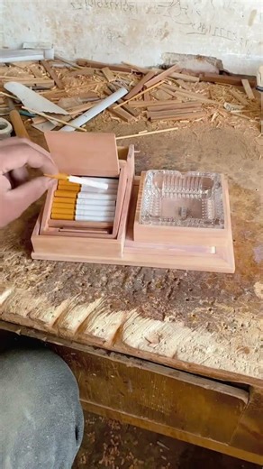 wooden cigarette case #craft