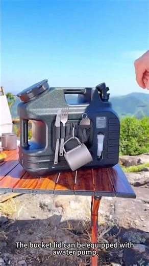 13L Portable Water Container with Faucet and Pump. #shorts