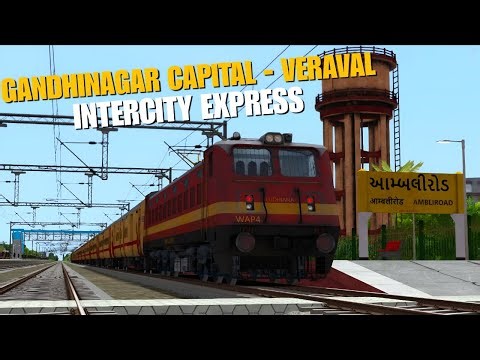 🚆 19119 Gandhinagar – Veraval InterCity Express | RailWorks LIVE Gameplay | Facts X B Gaming #rail