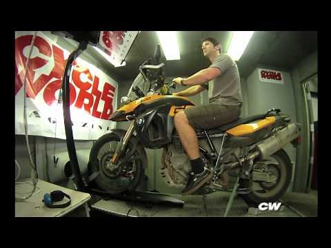 BMW F800GS on the dyno.