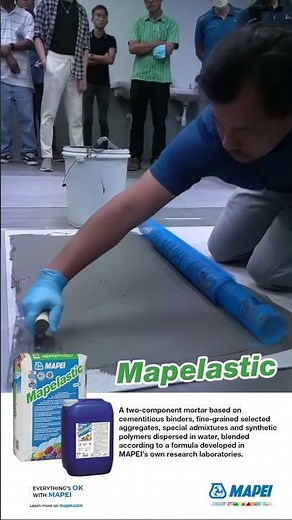 Mapelastic Video Application (Mapei) - Cementitious waterproofing mortar