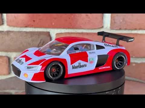 Mini-Z GL Racing Audi R8 EVO Custom McLaren MP4/4 Marlboro Ayrton Senna Livery