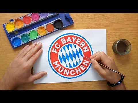 How to draw the FC Bayern München logo - Wie zeichnet man das FC Bayern München logo - Bundesliga