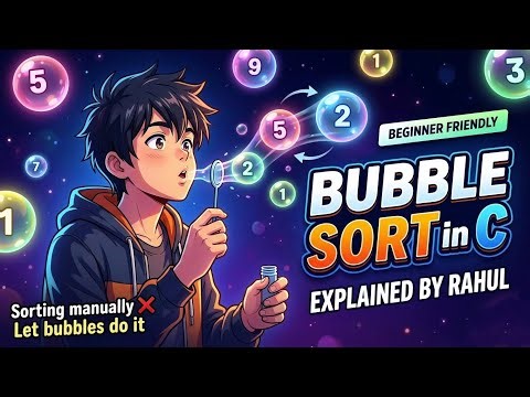 Bubble Sort in C (Telugu) | Easiest Explanation for Beginners