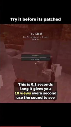 Seriously, try this #minecraft #funny