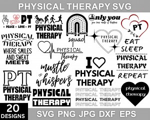 Physical Therapy Svg Bundle, Physical Therapy Png, Physical Therapist, Therapist Png, Occupational Therapy, Svg Cut Files, Instant Download - Etsy