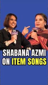 Shabana Azmi's Tough Words On Item Songs | "Women Surrender When..." | Barkha #shorts #movies