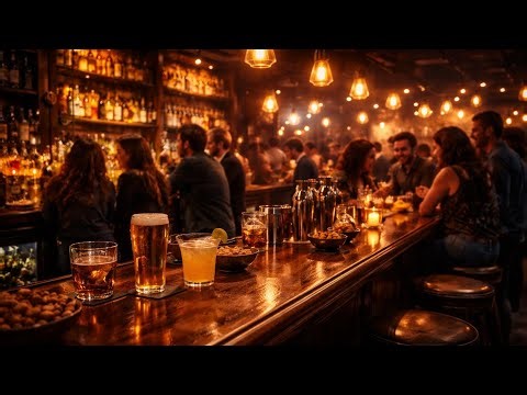 Noisy Bar Ambience 🍸 | Loud Crowd, Music & Night Vibes